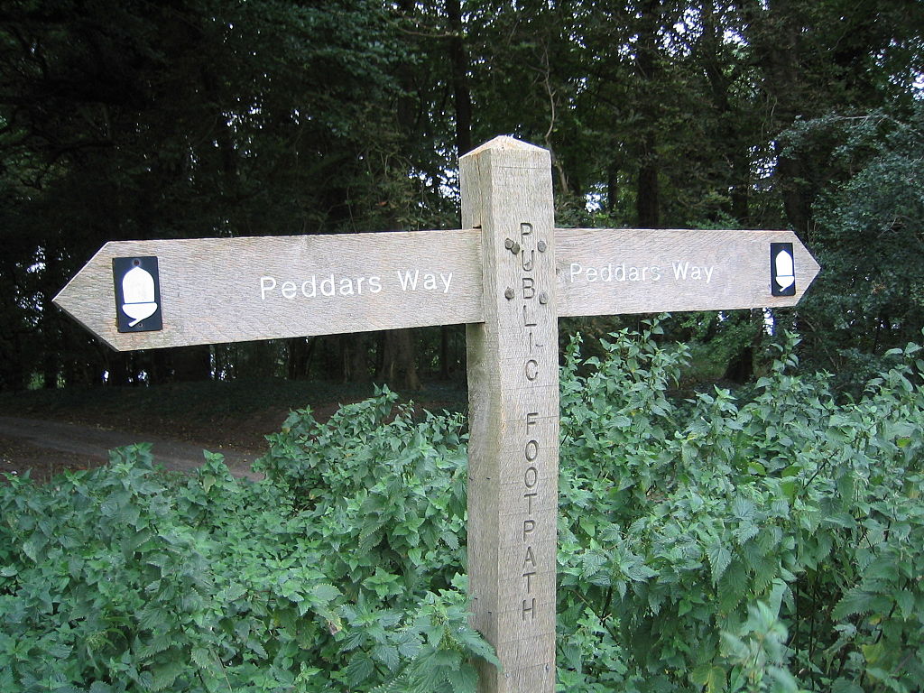 A waymarker on the Peddars Way